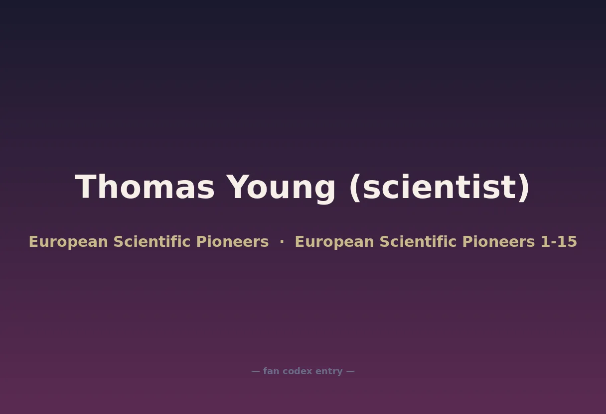 Thomas Young (scientist)